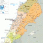 Political map of LEBANON